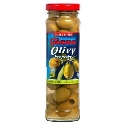 OLIVY ZELENÉ BEZ KÔSTKY 140g / PP 60g GIANA SKLO