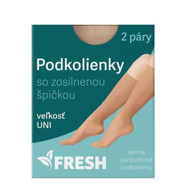 PODKOLIENKY DÁMSKE TELOVÉ 2 PÁRY UNI FRESH