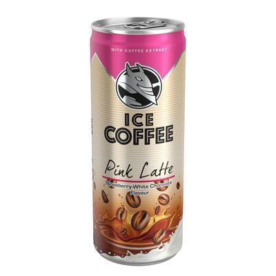 KÁVA ĽADOVÁ ICE COFFEE PINK LATTE HELL 0.25l PLECH