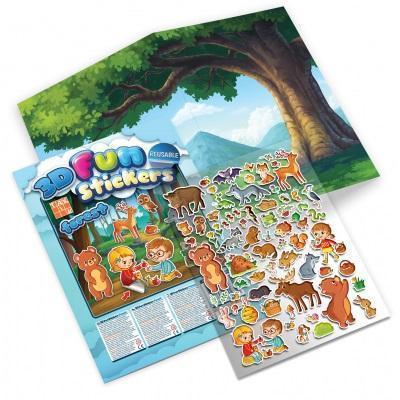 ČAROVNÝ LES S 3D NÁLEPKAMI