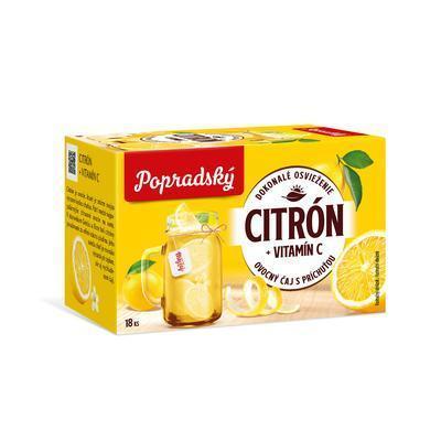 ČAJ OVOCNÝ CITRÓN + VITAMÍN C 36g POPRAD
