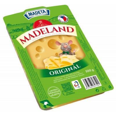 SYR ORIGINÁL 45% MADELAND PLÁTKY 100g MADETA