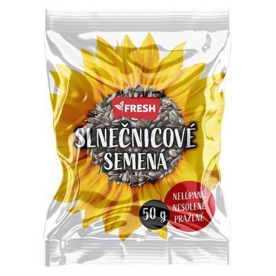 SEMENÁ SLNEČNICA NELÚPANÁ PRAŽENÁ 50g FRESH