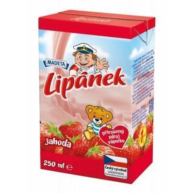 MLIEKO OCHUTENÉ JAHODA LIPÁNEK 1,3% 250ml MADETA