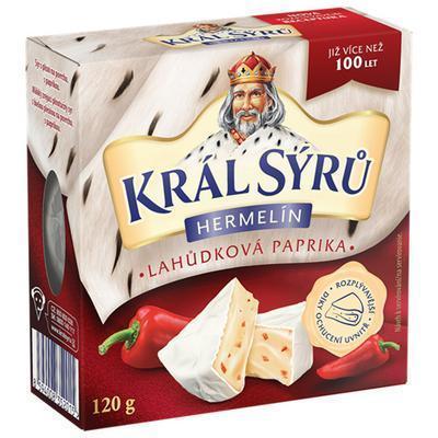 SYR HERMELÍN S PAPRIKOU 120g KRÁL SÝRŮ