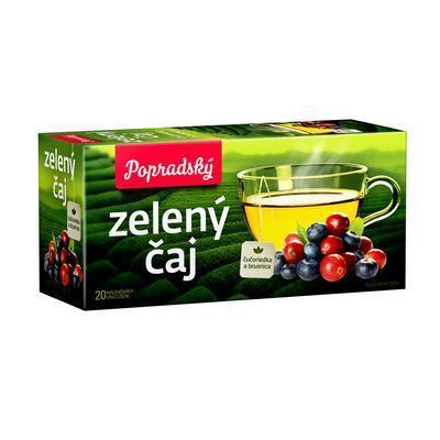 ČAJ ZELENÝ ČUČORIEDKA A BRUSNICA 30g POPRAD