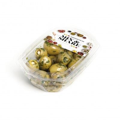 OLIVY ZELENÉ PLNENÉ MANDĽAMI 150g MIX & SHARE