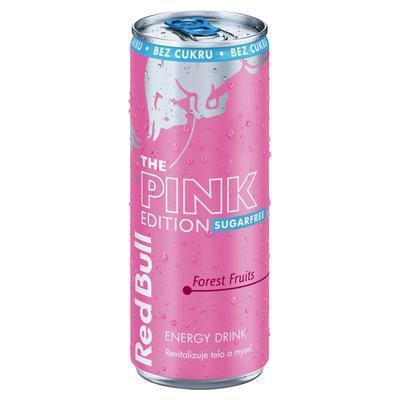 NÁPOJ ENERGETICKÝ RED BULL PINK EDITION SUGARFREE 0.25l PLECH VRATNÝ OBAL