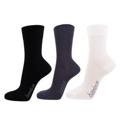 PONOŽKY BAMBUSOVÉ KLASICKÉ 3PACK MIX VEĽKOSTI MORAVEC