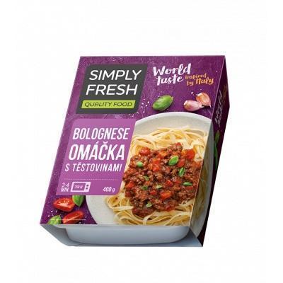 HOTOVÉ JEDLO BOLOGNESE OMÁČKA S CESTOVINAMI 400g