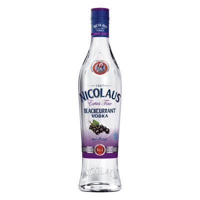 VODKA EXTRA FINE BLACKCURRANT 38% 0.7l NICOLAUS