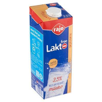 MLIEKO BEZ LAKTÓZY PLNOTUČNÉ TRVANLIVÉ 3,5% 1l RAJO