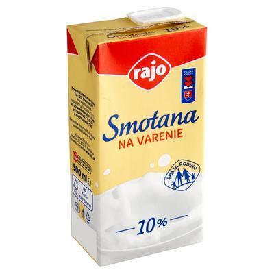 SMOTANA NA VARENIE TRV. 10% 500ml RAJO