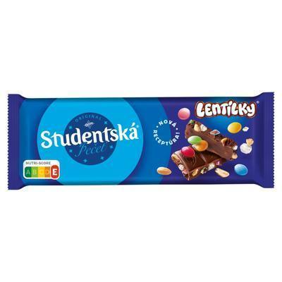ČOKOLÁDA ŠTUDENTSKÁ PEČAŤ MLIEČNA S LENTILKAMI 90g