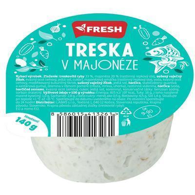 ŠALÁT TRESKA V MAJONÉZE 140g FRESH