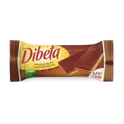 OBLÁTKY DIBETA KAKAOVÉ POLOMÁČANÉ 110g