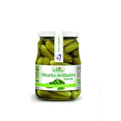 UHORKY STERILIZOVANÉ DELIKATES 3-6cm 330g / PP 185g EFKO