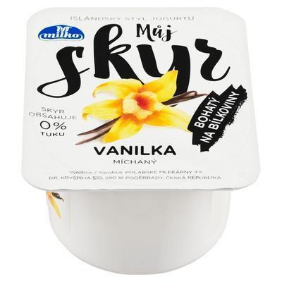 JOGURT MÔJ SKYR 0% VANILKA 130g MILKO