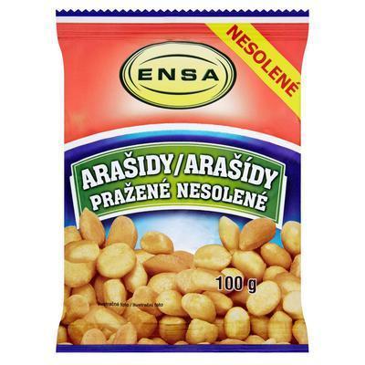 ARAŠIDY NESOLENÉ PRAŽENÉ 100g ENSA