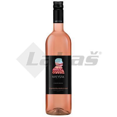 VÍNO FRANKOVKA MODRÁ RUŽOVÉ SUCHÉ 0.75l AKOSTNÉ VGB MATYŠÁK