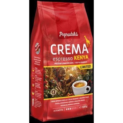 KÁVA ZRNKOVÁ CREMA ESPRESSO KENYA 400g POPRAD