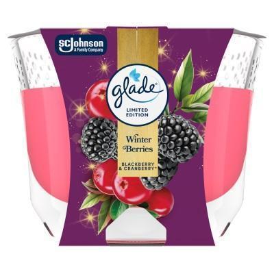 SVIEČKA VONNÁ GLADE MAXI CANDLE W25 WINTER BERRIES 204g