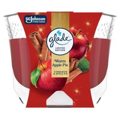 SVIEČKA VONNÁ GLADE MAXI CANDLE W25 WARM APPLE PIE 204g
