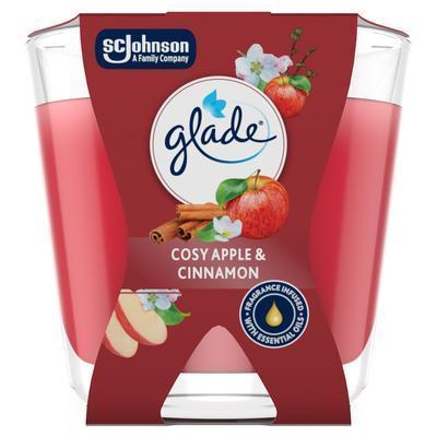SVIEČKA VONNÁ GLADE DECOR CANDLE COSY APPLE & CINNAMON 70g