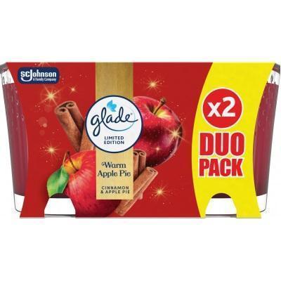 SVIEČKA VONNÁ GLADE CANDLE W25 WARM APPLE PIE 2x112g