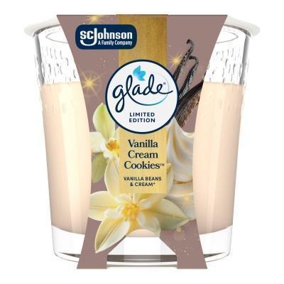 SVIEČKA VONNÁ GLADE CANDLE W25 VANILLA CREAM COOKIES 112g