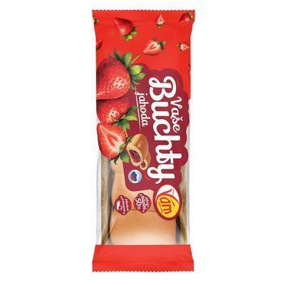 BUCHTY VAŠE S NÁPLŇOU JAHODA 300g B VAMEX
