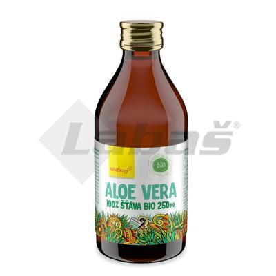 ŠŤAVA BIO 100% ALOE VERA 0.25l WOLFBERRY SKLO