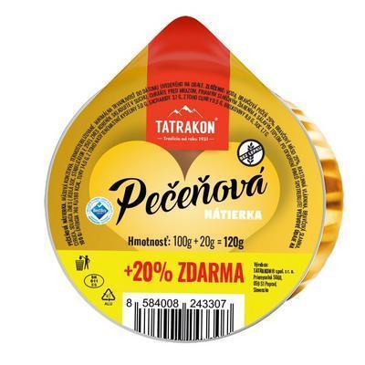 PAŠTÉTA PEČEŇOVÁ NÁTIERKA 100g+20% ZDARMA AL TATRAKON