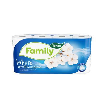 PAPIER TOALETNÝ TENTO FAMILY WHITE 18,25m 8ks 2-VRST.