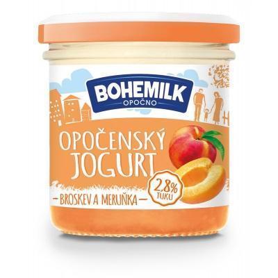 JOGURT OPOČENSKÝ BROSKYŇA A MARHUĽA 150g BOHEMILK