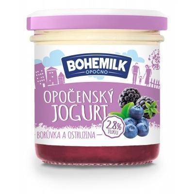 JOGURT OPOČENSKÝ ČUČORIEDKA A OSTRUŽINA 150g BOHEMILK