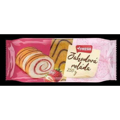 ROLÁDA JAHODOVÁ ZDOBENÁ 250g FRESH
