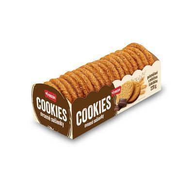 SUŠIENKY OVSENÉ COOKIES POLOMÁČANÉ V MLIEČNEJ POLEVE 220g FRESH