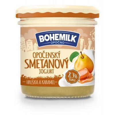 JOGURT OPOČENSKÝ HRUŠKA A KARAMEL 150g BOHEMILK