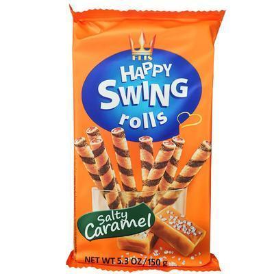 TRUBIČKY HAPPY SWING SLANÝ KARAMEL 150g
