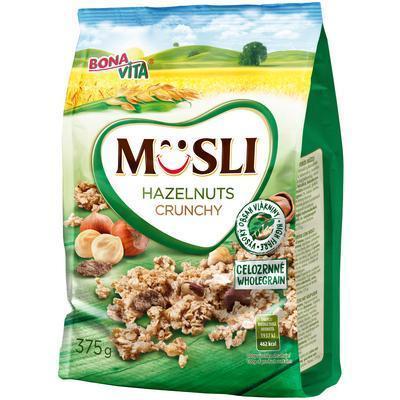 MUSLI ZAPEKANÉ S LIESKOVÝMI ORECHAMI 375g BONAVITA