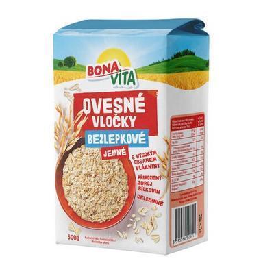 VLOČKY OVSENÉ JEMNÉ BEZLEPKOVÉ 500g BONAVITA