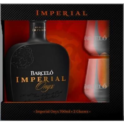 RUM RON BARCELO IMPERIAL ONYX 38% 0.7l + 2 POHÁRE DARČEKOVÉ BALENIE