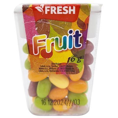 CUKRÍKY DRAŽÉ S OVOCNOU PRÍCHUŤOU FRUIT 16g FRESH