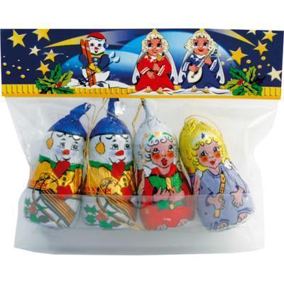 FIGÚRKY SNEHULIACI A ANJELI SO ŠNÚRKOU Z MLIEČNEJ ČOKOLÁDY 60g TOP NITRA