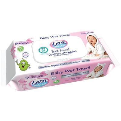 UTIERKY VLHČENÉ DETSKÉ LARA BABY SENSITIVE 72ks