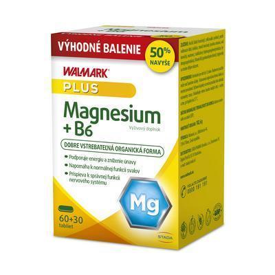 TABLETY MAGNÉZIUM+B6 60+30ks WALMARK