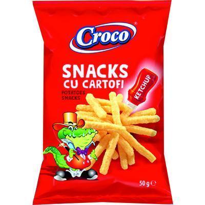 SNACK CROCO S PRÍCHUŤOU ZEMIAKOV A KEČUPU 50g