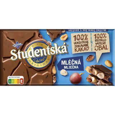 ČOKOLÁDA ŠTUDENTSKÁ PEČAŤ MLIEČNA 170g