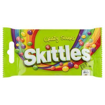 CUKRÍKY SKITTLES CRAZY SOURS 38g
